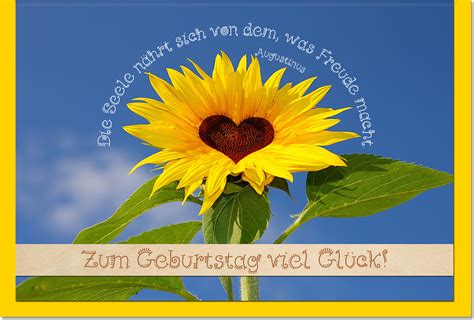 Geburtstagskarten / Grußkarten /Geburtstag Sonnenblume - Geschenkideen