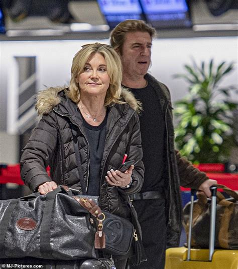 Anthea Turner Picture Exclusive Tv Star Has Airport Row With Tycoon Fiancé Mark Armstrong