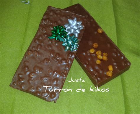 Recetario De Justa Turron De Chocolate Con Kikos