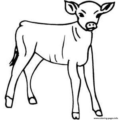 Little Calf Farm Animal S8e23 Coloring Page Printable