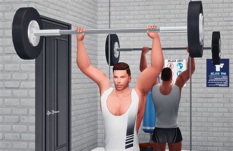 Soloriya Dumbbels And Barbell Pose Accessories Sims 4