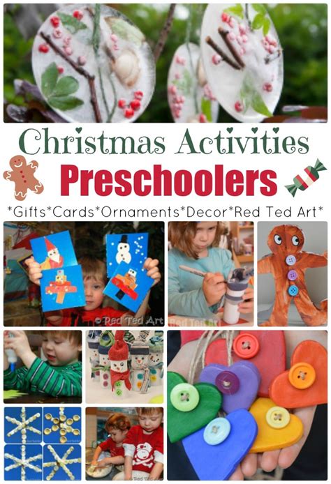 I dette innlegget ser vi på. christmas-crafts-for-preschoolers - Red Ted Art's Blog