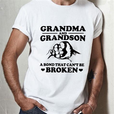 Grandma And Grandson A Bond That Can’t Be Broken Shirt Hoodie Sweater Longsleeve T Shirt