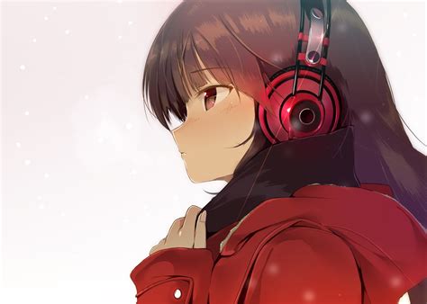 Anime Girls Headphones Original Characters Wallpaper Anime SexiezPicz