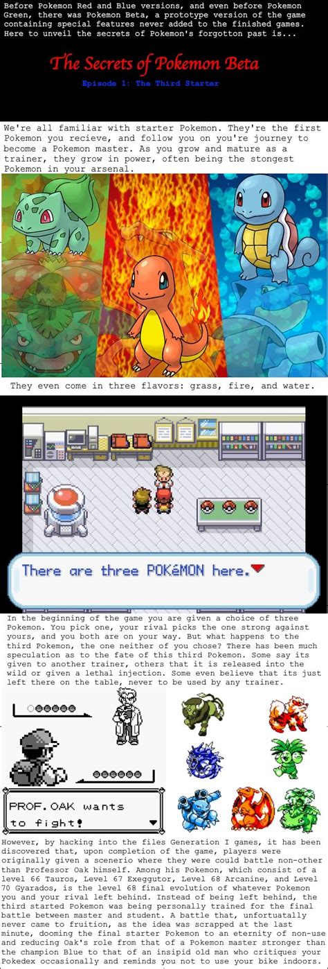Before Pokemon Red And Blue Versions And Even Before Pokemon Green