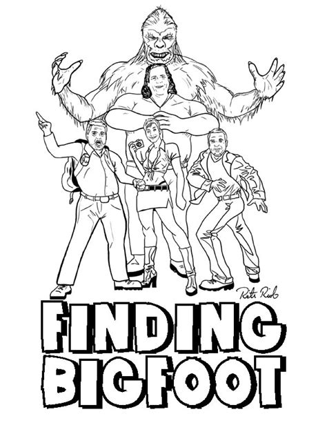 Bigfoot Coloring Coloring Pages