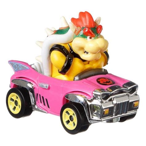 De Toyboys Mario Kart Hot Wheels Diecast Vehicle 164 Bowser Badwagon 8 Cm