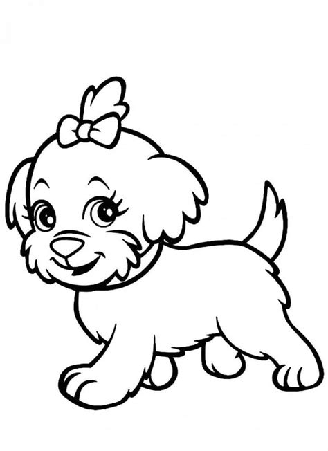 Cute Yorkie Coloring Page Download Print Or Color Online For Free