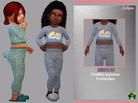 Toddler Pajamas Joice By Lyllyan At Tsr Sims 4 Updates