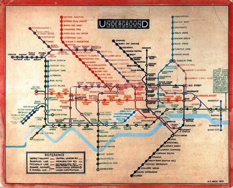 The History Of The Tube Map With Images London Underground Map