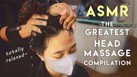 Asmr Creambath The Greatest Head Massage Compilation By Kus Hairclip Youtube