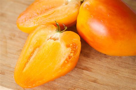 Orange Oxheart Heirloom Tomatoes Stock Photo Download Image Now Istock