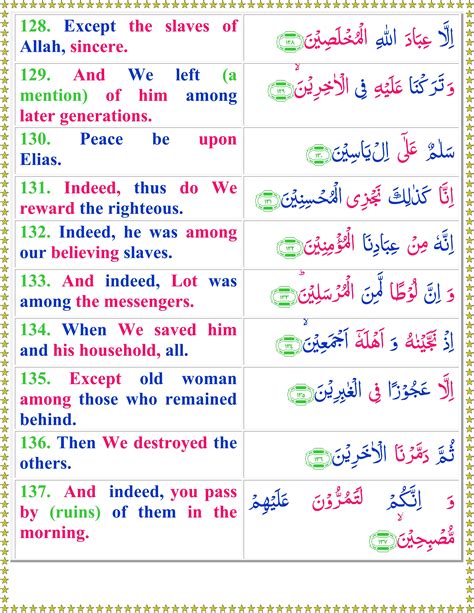 Surah As Saffat English Page 2 Of 3 Quran O Sunnat