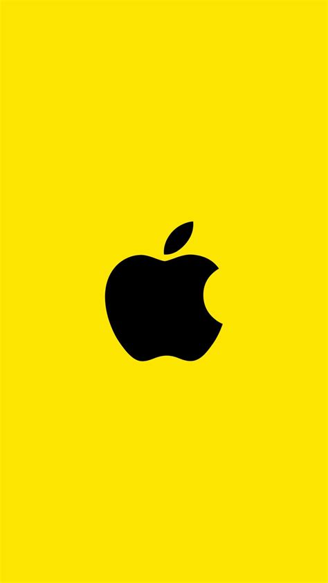 Yellow Apple Iphone Wallpapers Top Free Yellow Apple Iphone