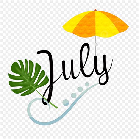 July Summer Clipart Transparent Png Hd July Text Summer Vibes Month