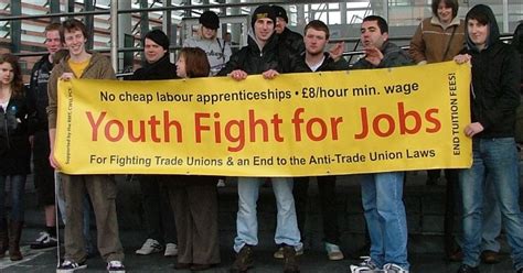 Socialist Party :: Youth Fight for Jobs protest in Wales