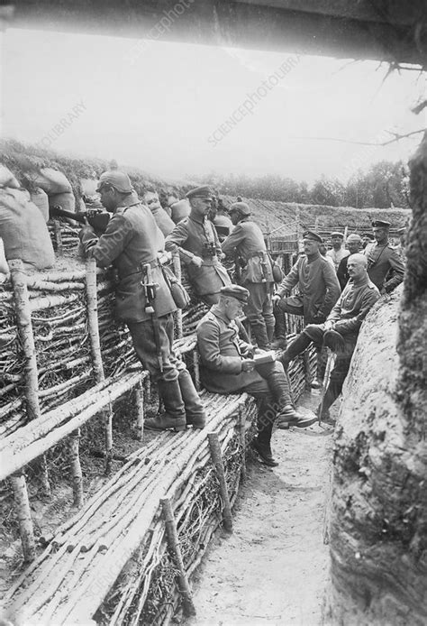 German Trench World War I Stock Image C0194602 Science Photo