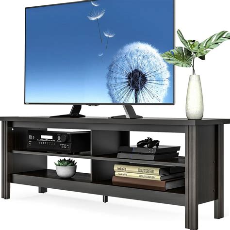 Fitueyes Farmhouse Tv Stand Console For Tvs Up To 65 Flat Screen