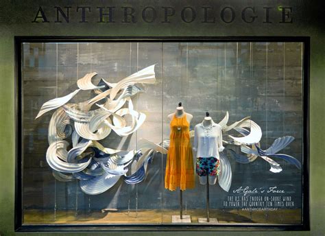 Anthropologie Earth Day Window Displays Highlight The Power Of Wind
