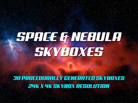 Space And Nebula Skyboxes 2d Sky Unity Asset Store