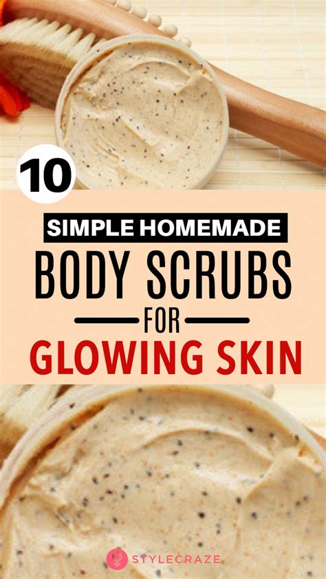10 Simple Homemade Body Scrubs For Gorgeous Glowing Skin Body Scrub