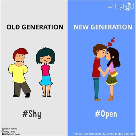 Posters That Show The Difference Between Old Generation And New Generation