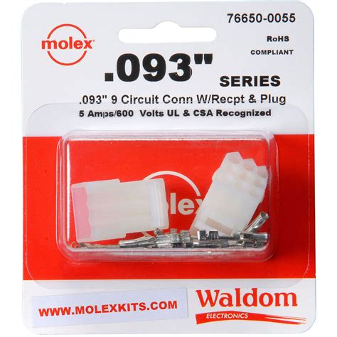 Molex 9 Pin Connector Kit 0093 1 Set