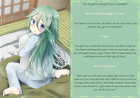 waking up a cuter person tg on deviantart cute captions