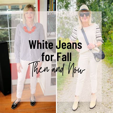 White Jeans Fall Outfit Then And Now Doused In Pink