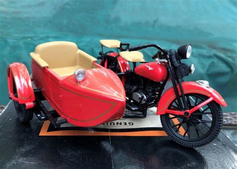Harley Davidson Motorcycle Sidecar Bank 1933 Ltd Edition Mandarin Red
