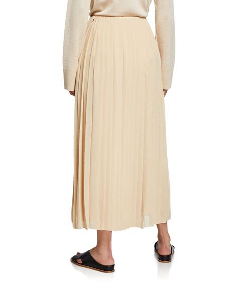 The Row Sulu Pleated Midi Skirt Neiman Marcus