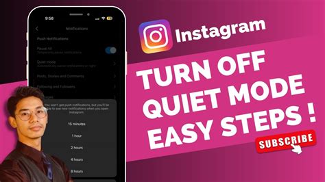 How To Turn Off Quiet Mode On Instagram Youtube