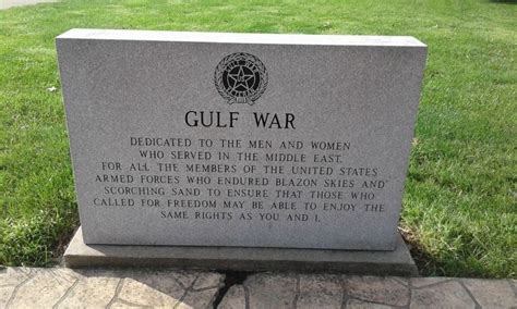 Geneseo Gulf War Memorial A War Memorial