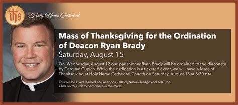 Mass Of Thanksgiving For The Ordination Of Deacon Ryan Brady Slider