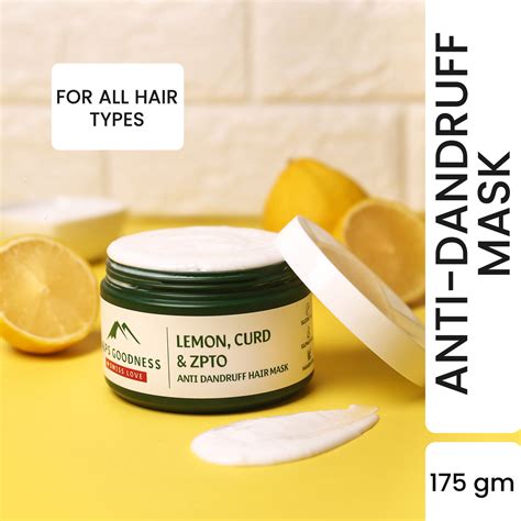 Alps Goodness Curd Lemon And Zpto Anti Dandruff Hair Mask 175 G