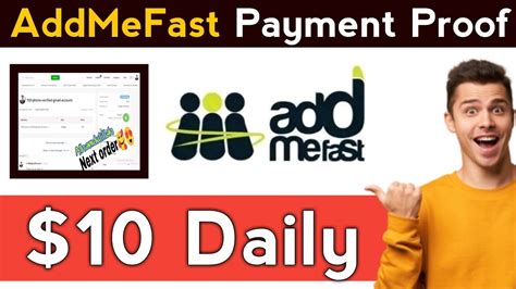 Addmefast Withdraw Money Addmefast Earn Money 10 Daily With Proof
