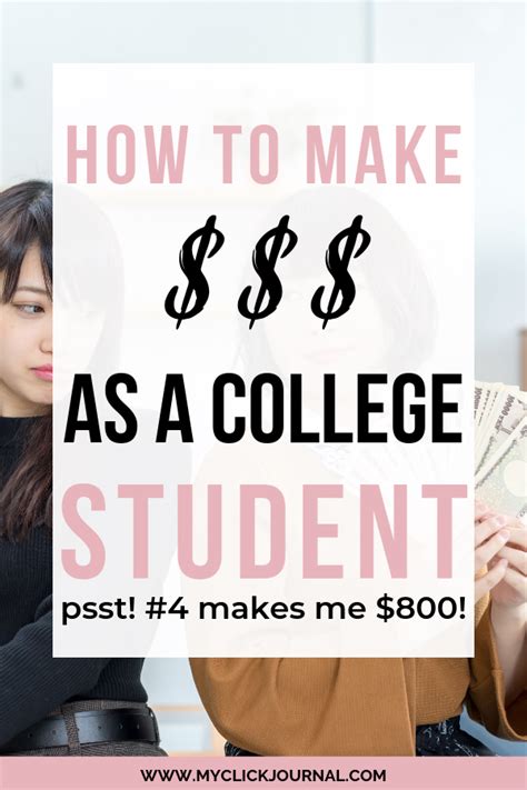 Ways to make money as a college student. Pin on Make money as a college student
