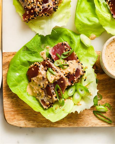 Seared Ahi Tuna With Toasted Sesame Dressing Lindsey Eats