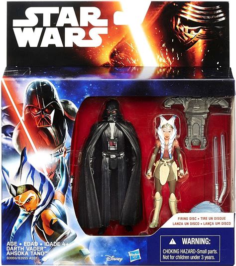 Star Wars Rebels Darth Vader Ahsoka Tano 375 Action Figure 2 Pack