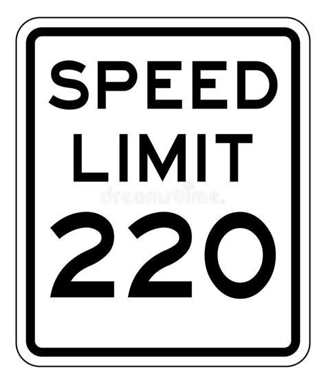 Speed Limit Sign Stock Vector Illustration Of City 174019236