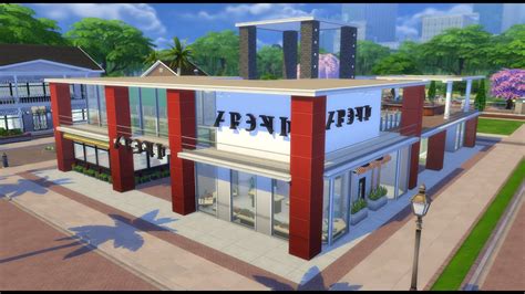 The Sims 4 Houses Shopping Centre Centro Comercial Youtube