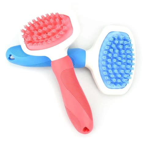 Pet Dogs Cats Bathing Brush No Harm Silicone Short Long Hair Pets
