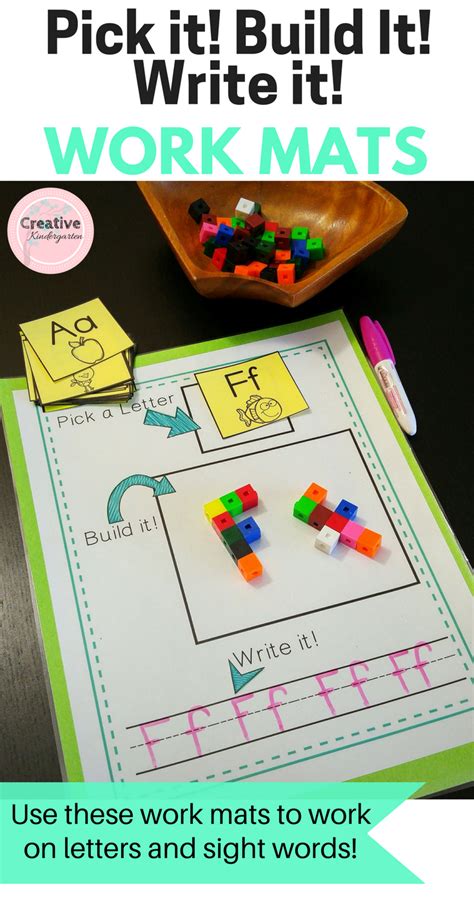 Here are a few among the most played cool classroom activities for students of diverse class levels Pick it! Build it! Write it! Work Mats for Letters and ...