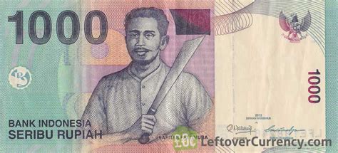 Myr To Indonesian Rupiah Indonesia 5000 Rupiah Banknote 2016 P 156