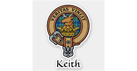 Clan Keith Crest Sticker Zazzle