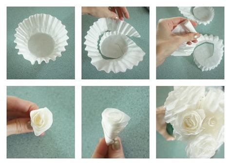 Diy Coffee Filter Roses With Images Coffee Filter Flowers Coffee