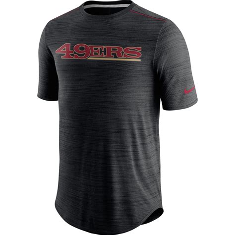 Nike San Francisco 49ers Black Sideline Player Performance T Shirt