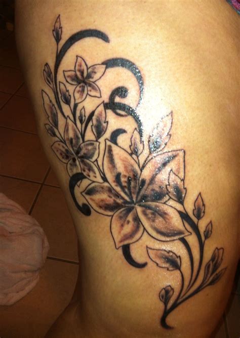 Upper Thigh Tattoo Upper Thigh Tattoos Rose Tattoo Thigh Flower Thigh Tattoos Flower Tattoo