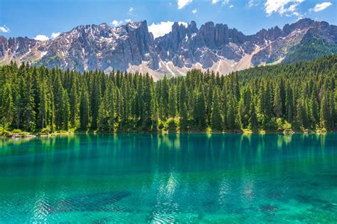 Karersee Lake 6000×4000 Landscape Mountains Dolomites
