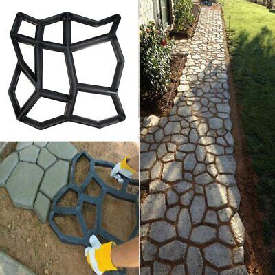 Path Maker Mold DIY Block Garden Home Concrete Cement Stone Form Design